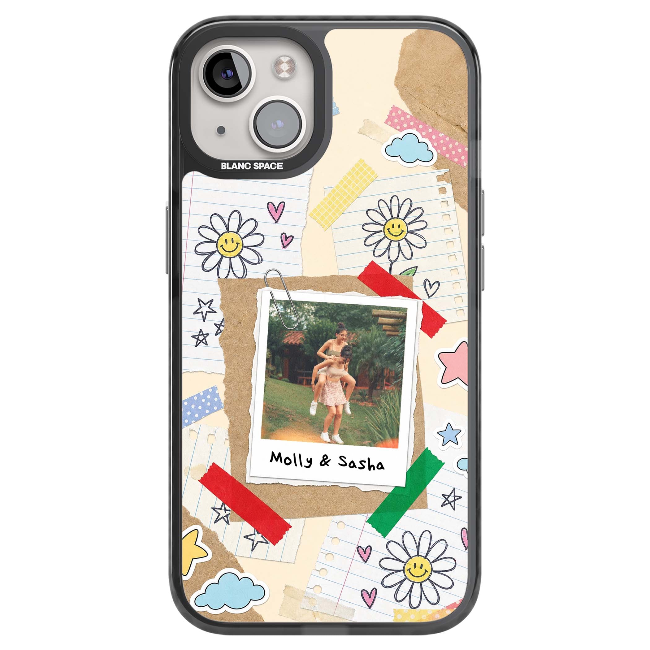 Scrapbook Photo coquette iPhone case | Black Impact case for iPhone 13, iPhone 14, iPhone 15