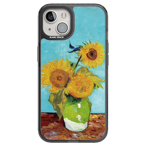 Vase With Three Sunflowers