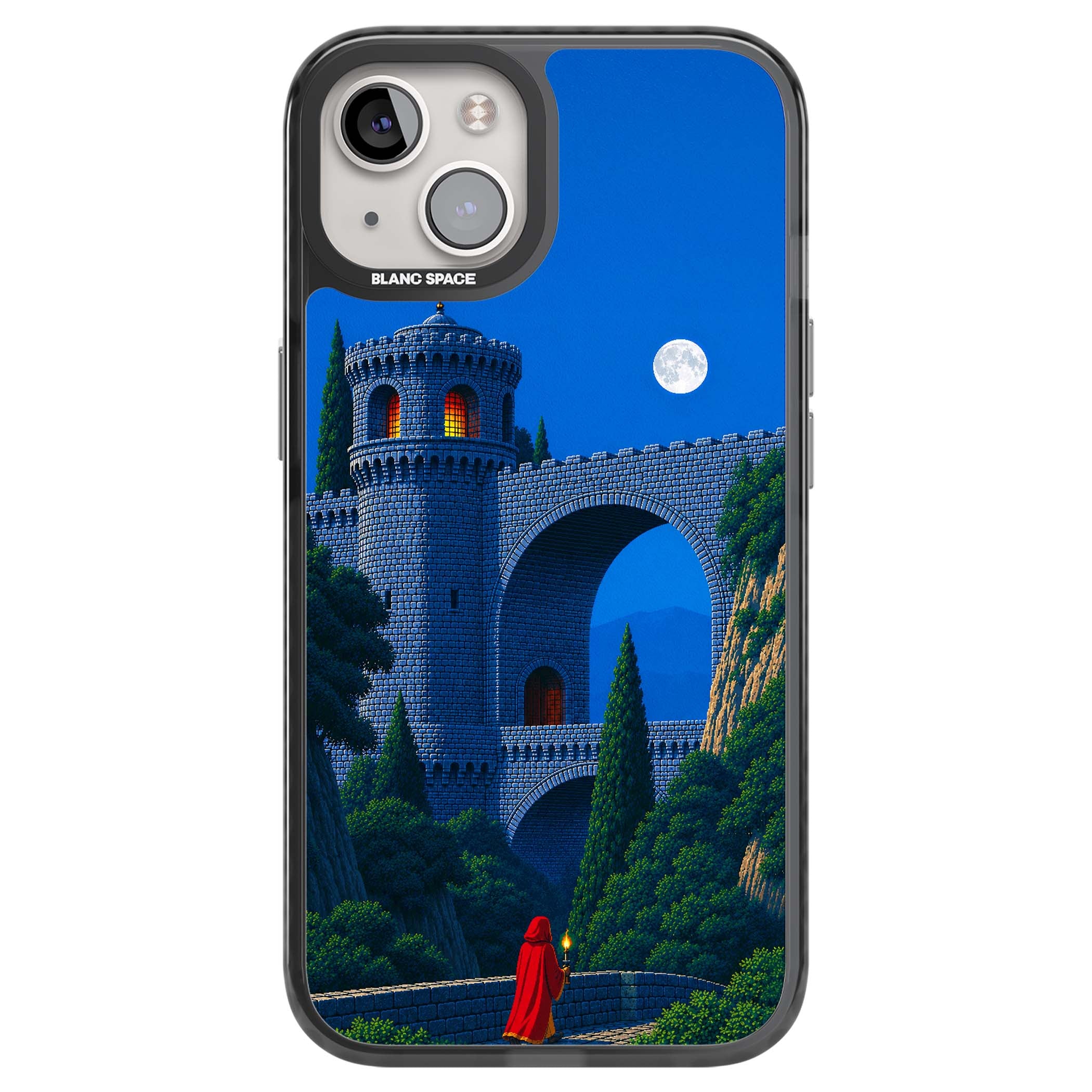Castle Walls art iPhone case | Black Impact case for iPhone 13, iPhone 14, iPhone 15