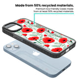 Poppy Garden Black Impact Phone Case for iPhone 13, iPhone 14, iPhone 15