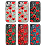 Poppy Garden Black Impact Phone Case for iPhone 13, iPhone 14, iPhone 15