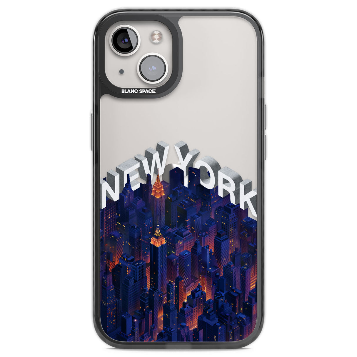 New York City Black Impact Phone Case for iPhone 13, iPhone 14, iPhone 15