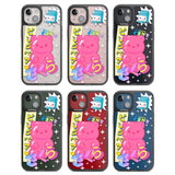 Kawaii Pink Bear Collage Black Impact Phone Case for iPhone 13, iPhone 14, iPhone 15