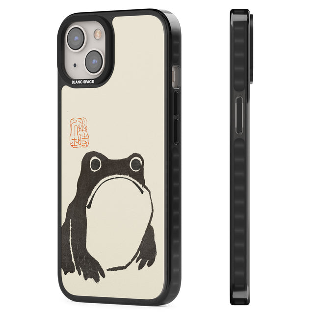 Matsumoto Hoji Frog Black Impact Phone Case for iPhone 13, iPhone 14, iPhone 15