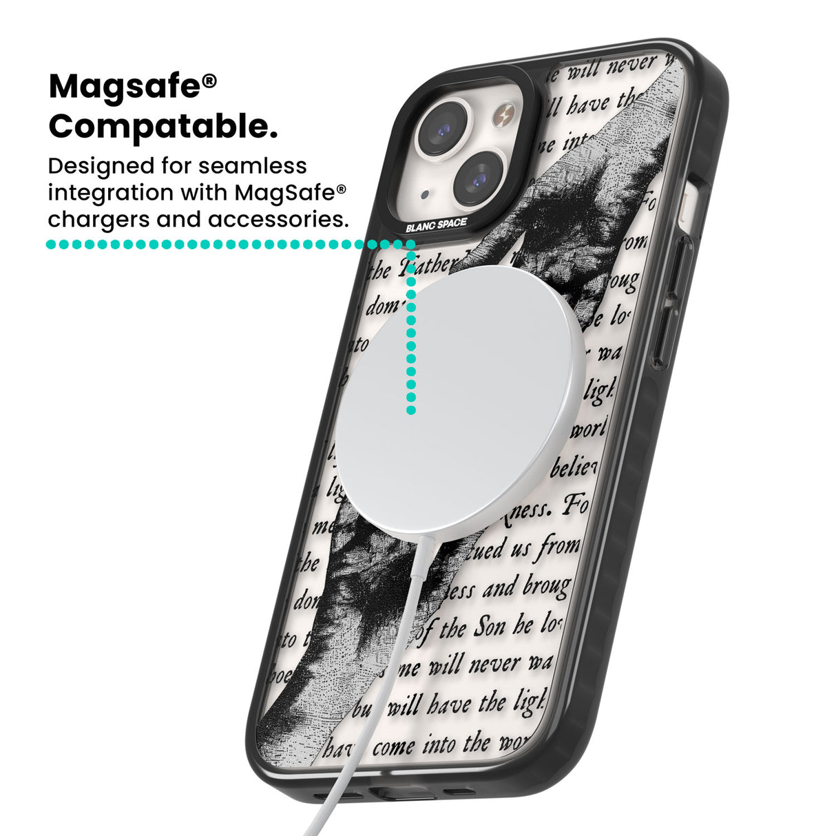 In Touch Magsafe Black Impact Phone Case for iPhone 13, iPhone 14, iPhone 15