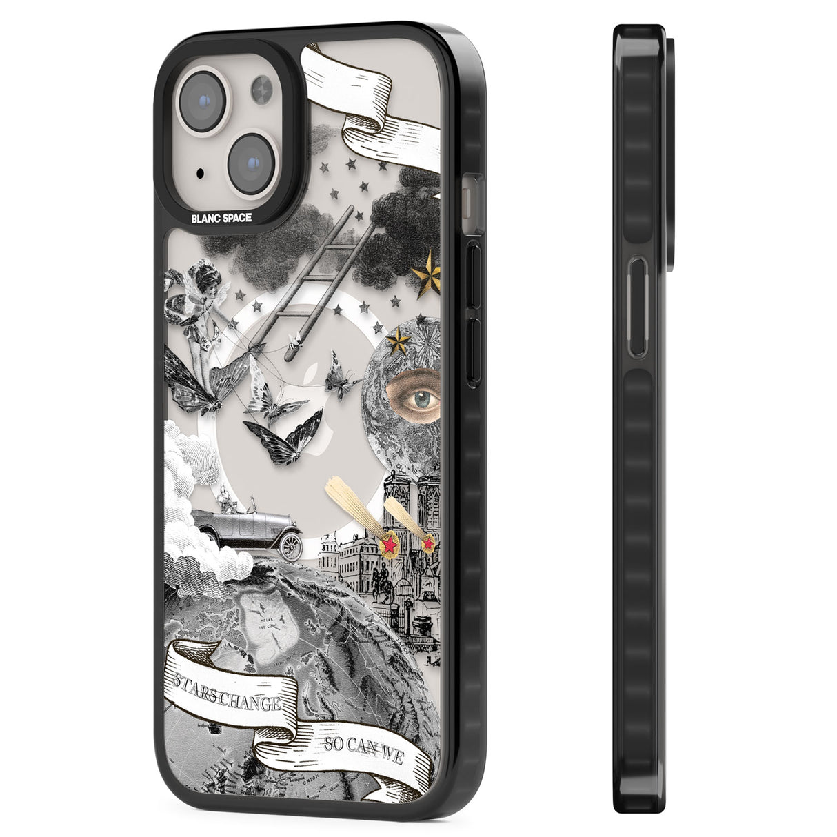 Stars Change, So Can We Magsafe Black Impact Phone Case for iPhone 13, iPhone 14, iPhone 15