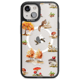 Fall Forest Friends Magsafe Black Impact Phone Case for iPhone 13, iPhone 14, iPhone 15