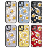 Daisy Faces Magsafe Black Impact Phone Case for iPhone 13, iPhone 14, iPhone 15