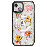 Daisies & Friends Magsafe Black Impact Phone Case for iPhone 13, iPhone 14, iPhone 15