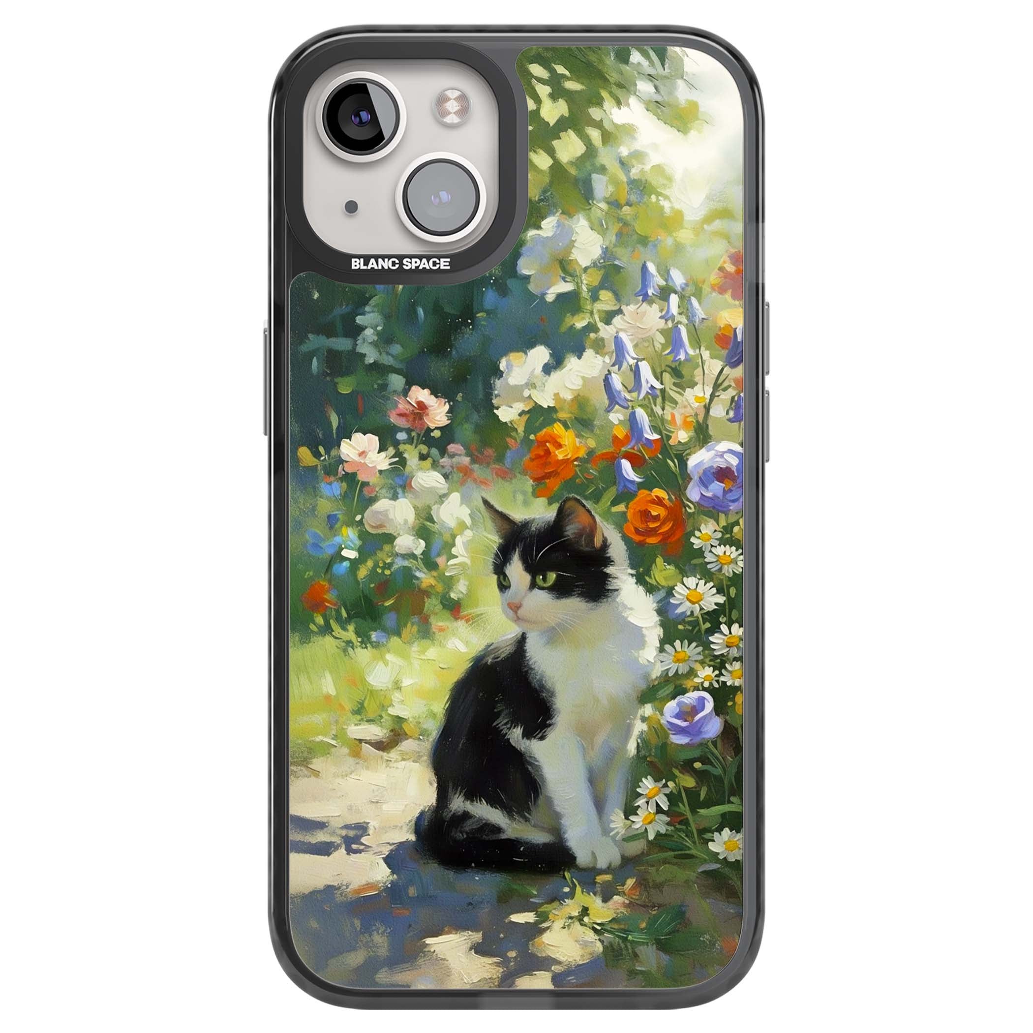 Cat In The Meadow for her iPhone case | Black Impact Magsafe case for iPhone 13, iPhone 14, iPhone 15