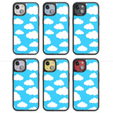 Blue Sky & Clouds Pattern Magsafe Black Impact Phone Case for iPhone 13, iPhone 14, iPhone 15