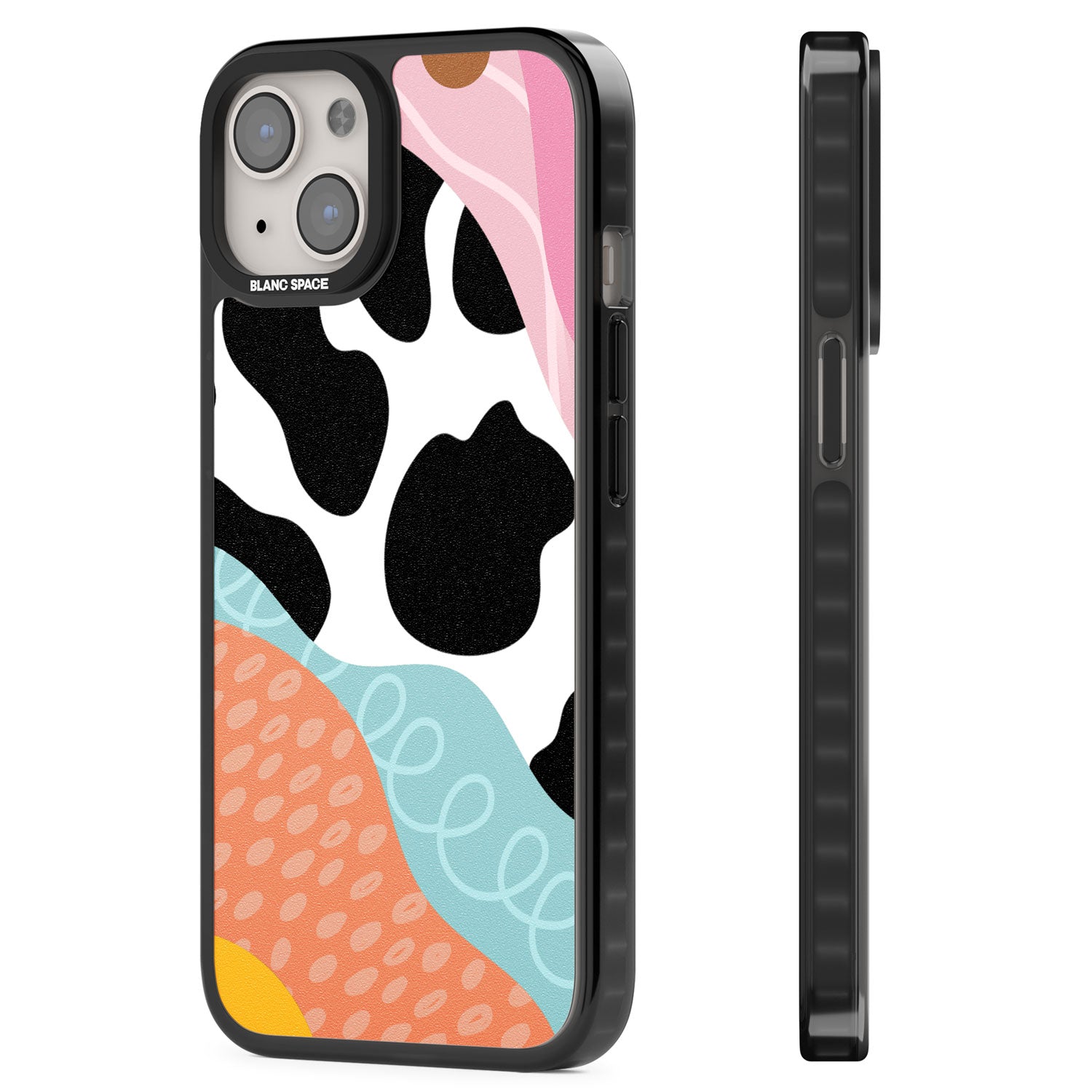 Abstract Elegance Magsafe Black Impact Phone Case for iPhone 13, iPhone 14, iPhone 15