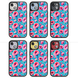 Tropical Pink Poppies Magsafe Black Impact Phone Case for iPhone 13, iPhone 14, iPhone 15