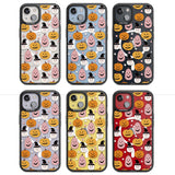 Witches and Pumpkins Pattern Magsafe Black Impact Phone Case for iPhone 13, iPhone 14, iPhone 15