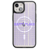 Happy Place (Purple) Magsafe Black Impact Phone Case for iPhone 13, iPhone 14, iPhone 15