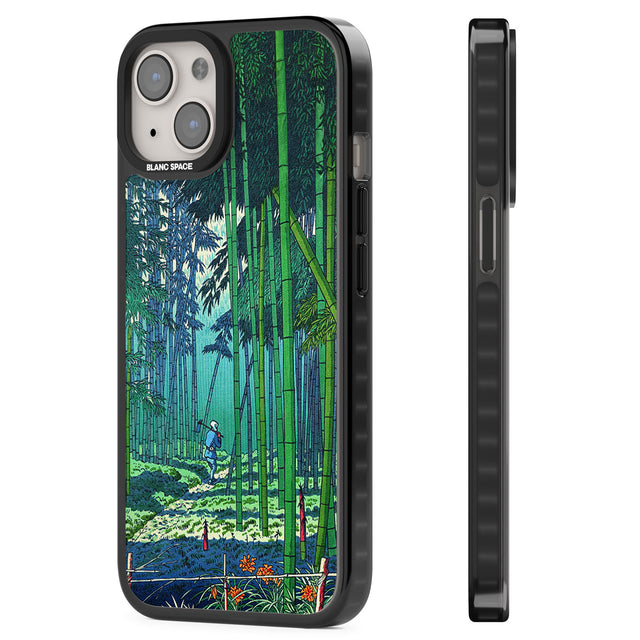 Bamboo Grove of Saga Magsafe Black Impact Phone Case for iPhone 13, iPhone 14, iPhone 15