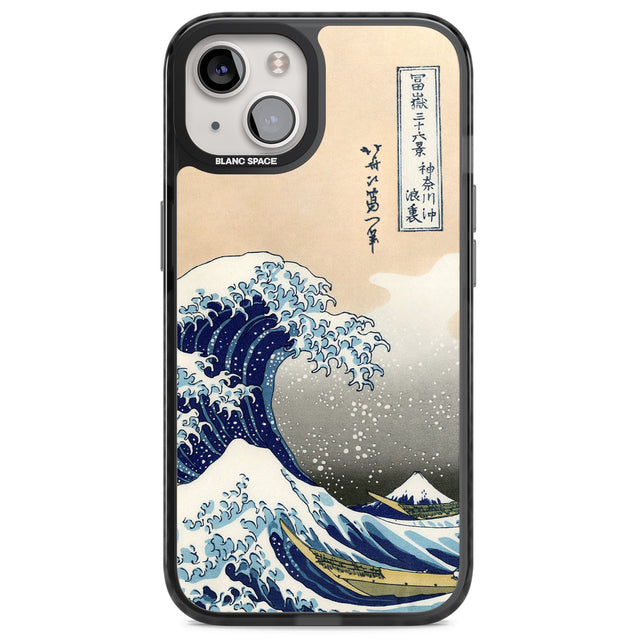 Great Wave Magsafe Black Impact Phone Case for iPhone 13, iPhone 14, iPhone 15