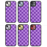 LILAC CHECKERED Magsafe Black Impact Phone Case for iPhone 13, iPhone 14, iPhone 15