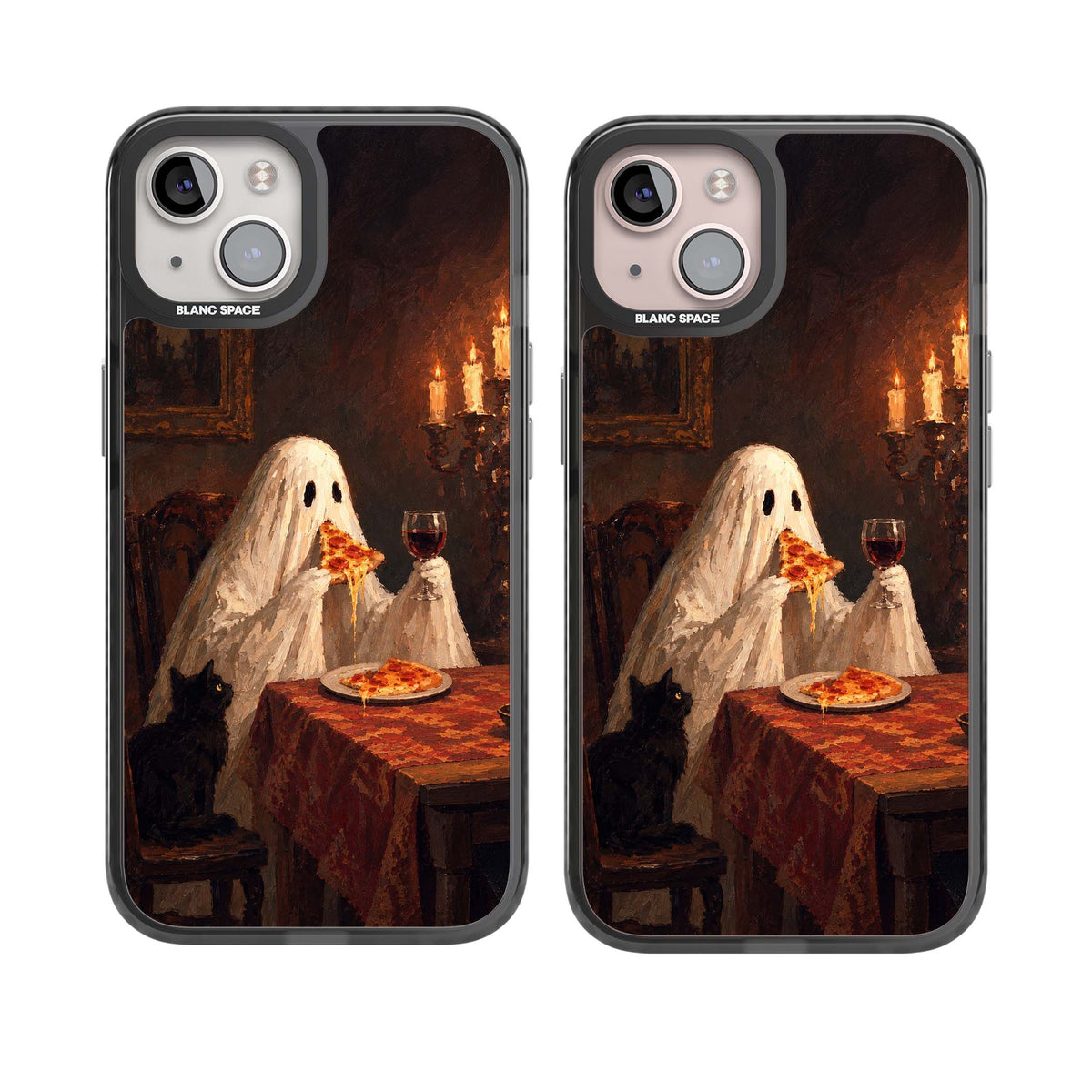 Lonely Night In art iPhone case | Black Impact Magsafe case for iPhone 13, iPhone 14, iPhone 15