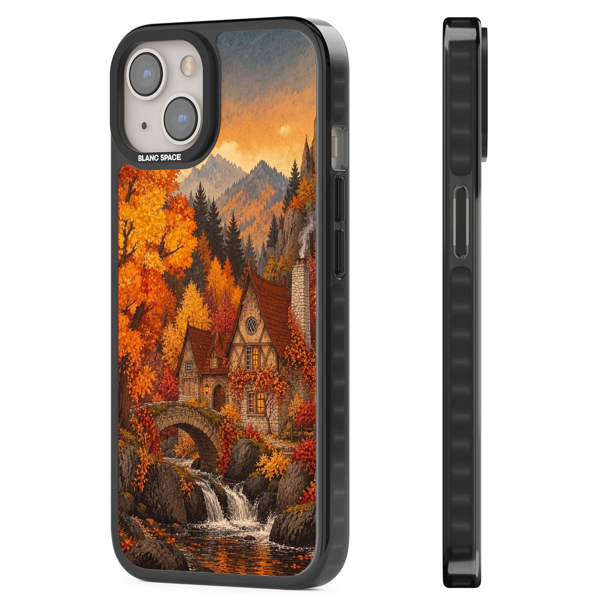 Auburn Cottage iPhone case | Black Impact Magsafe case for iPhone 13, iPhone 14, iPhone 15