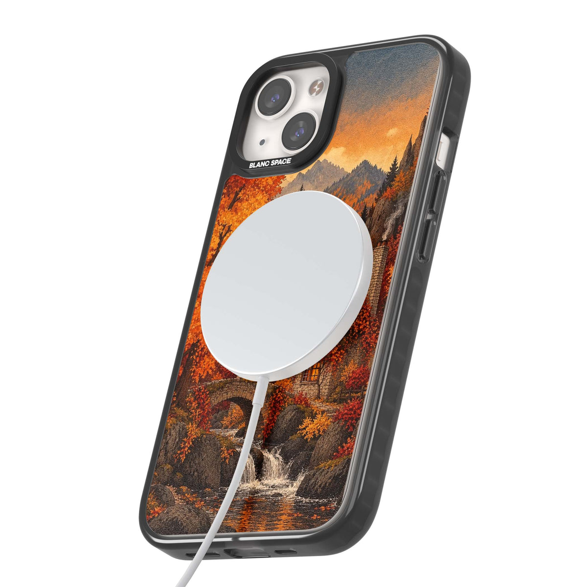 Auburn Cottage iPhone case | Black Impact Magsafe case for iPhone 13, iPhone 14, iPhone 15
