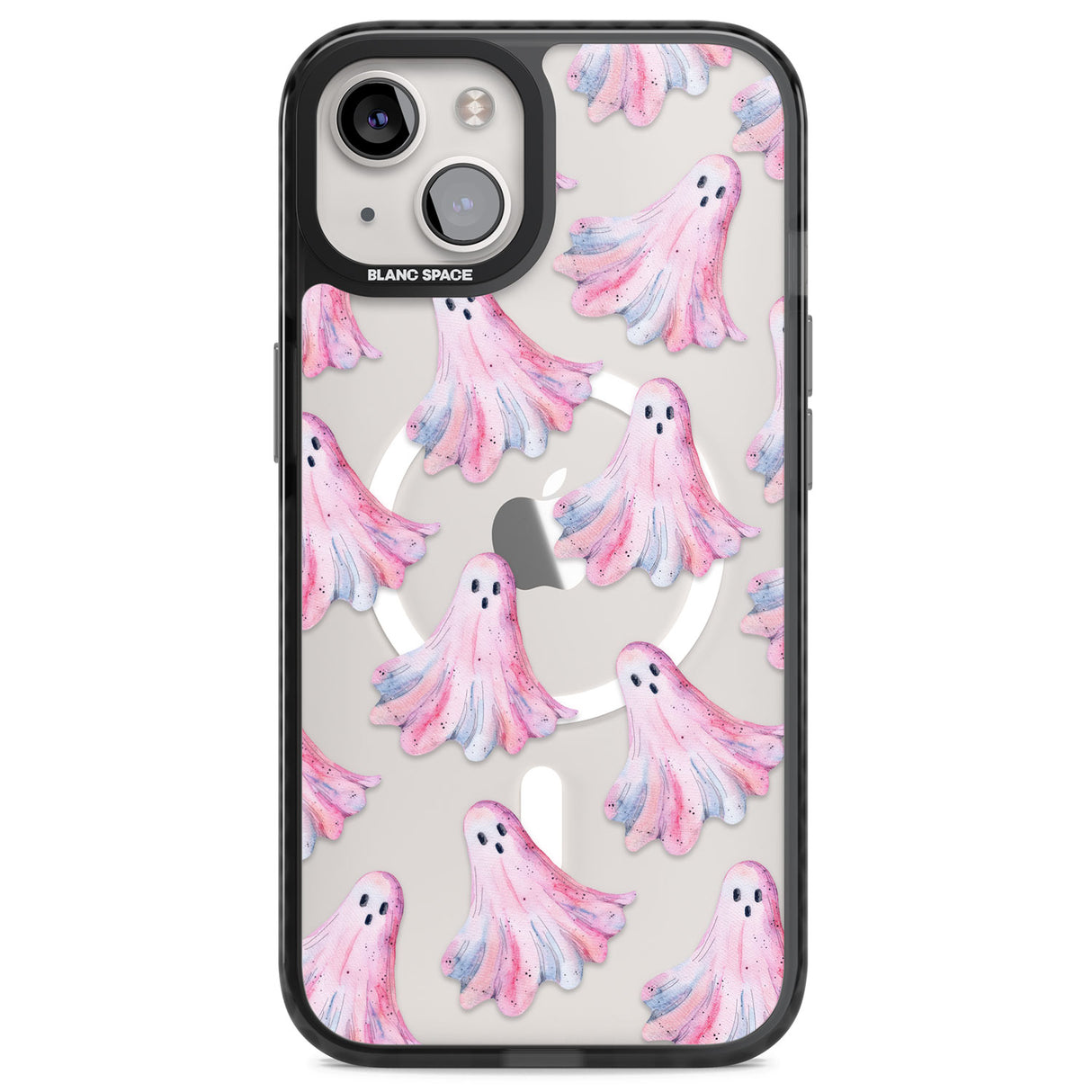 Pink Ghosts Magsafe Black Impact Phone Case for iPhone 13, iPhone 14, iPhone 15