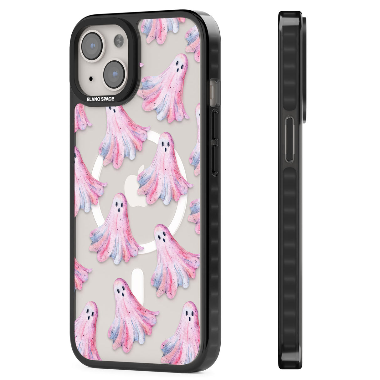 Pink Ghosts Magsafe Black Impact Phone Case for iPhone 13, iPhone 14, iPhone 15