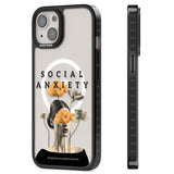 Social Anxiety Magsafe Black Impact Phone Case for iPhone 13, iPhone 14, iPhone 15