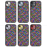 Multicolour Polka-dot Fiesta (Purple) Magsafe Black Impact Phone Case for iPhone 13, iPhone 14, iPhone 15