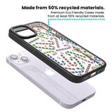 Colourful Stars & Candy Canes Magsafe Black Impact Phone Case for iPhone 13, iPhone 14, iPhone 15