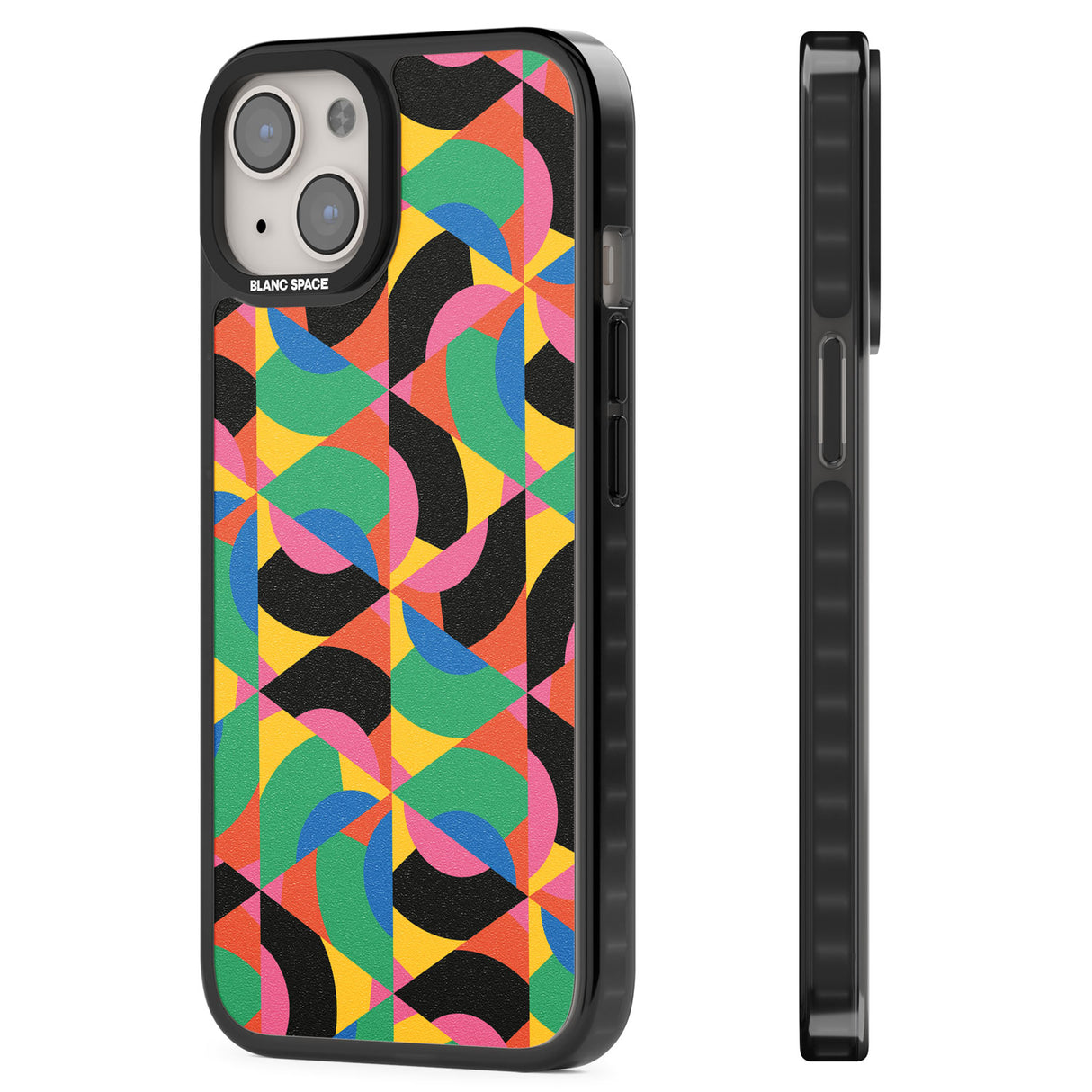 Abstract Carnival Magsafe Black Impact Phone Case for iPhone 13, iPhone 14, iPhone 15