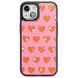 Sweet Hearts (Sunset) Magsafe Black Impact Phone Case for iPhone 13, iPhone 14, iPhone 15