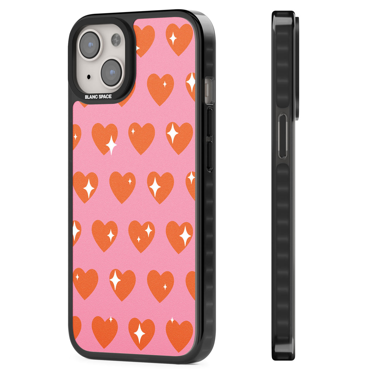 Sweet Hearts (Sunset) Magsafe Black Impact Phone Case for iPhone 13, iPhone 14, iPhone 15