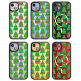 Christmas Tree Pattern (Clear) Magsafe Black Impact Phone Case for iPhone 13, iPhone 14, iPhone 15