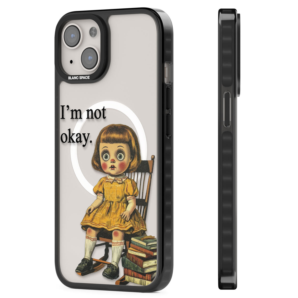 I'm Not Okay Magsafe Black Impact Phone Case for iPhone 13, iPhone 14, iPhone 15