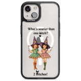 Two Witches Magsafe Black Impact Phone Case for iPhone 13, iPhone 14, iPhone 15