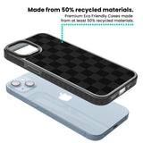 BLACK CHECKERED Black Impact Phone Case for iPhone 13, iPhone 14, iPhone 15