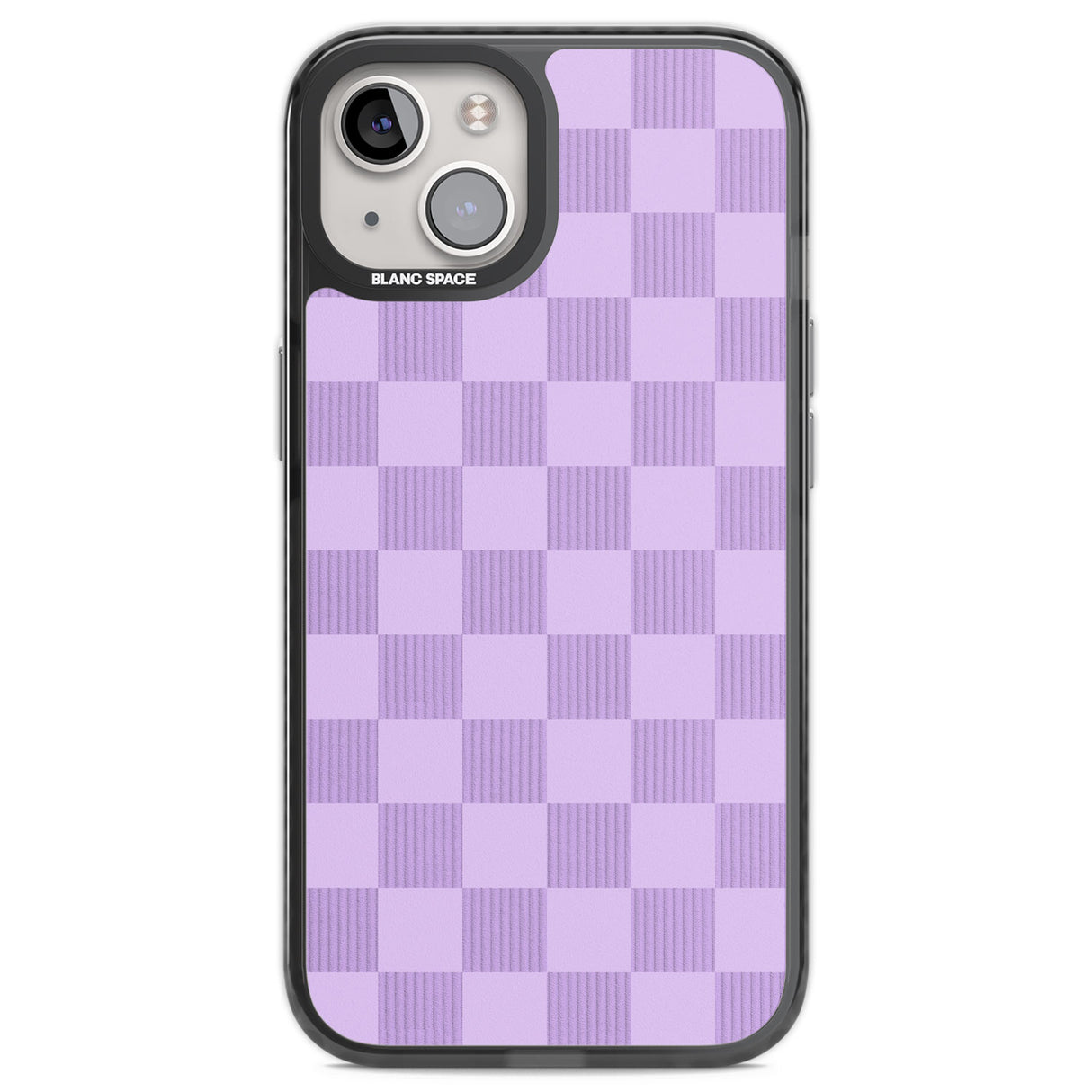 LILAC CHECKERED Black Impact Phone Case for iPhone 13, iPhone 14, iPhone 15