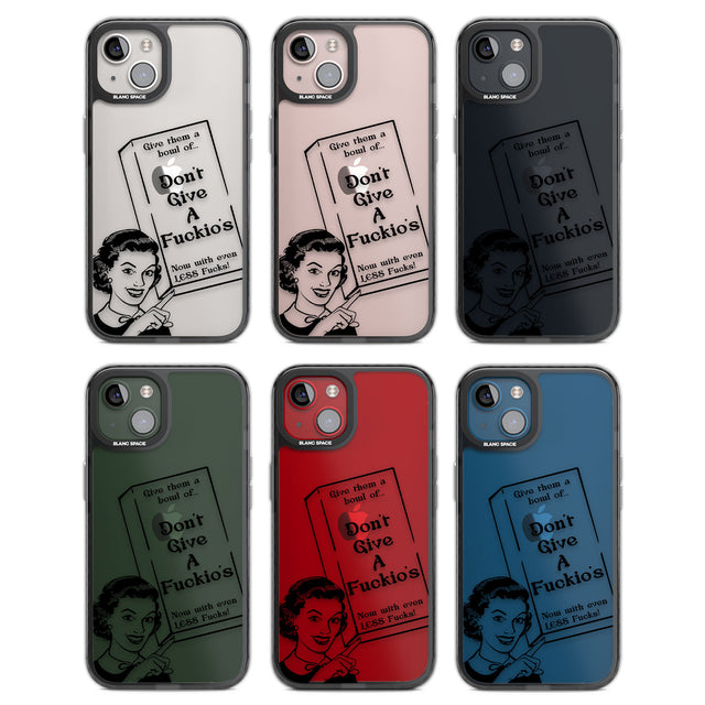 "Don't Give a F*ckio's" Cereal Black Impact Phone Case for iPhone 13, iPhone 14, iPhone 15