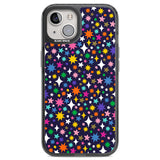 Rainbow Starburst (Purple) Black Impact Phone Case for iPhone 13, iPhone 14, iPhone 15