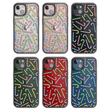 Colourful Stars & Candy Canes Black Impact Phone Case for iPhone 13, iPhone 14, iPhone 15