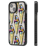 Trip & Drip Ice Cream Black Impact Phone Case for iPhone 13, iPhone 14, iPhone 15