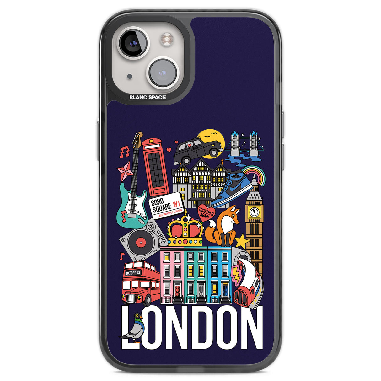 London Calling Black Impact Phone Case for iPhone 13, iPhone 14, iPhone 15