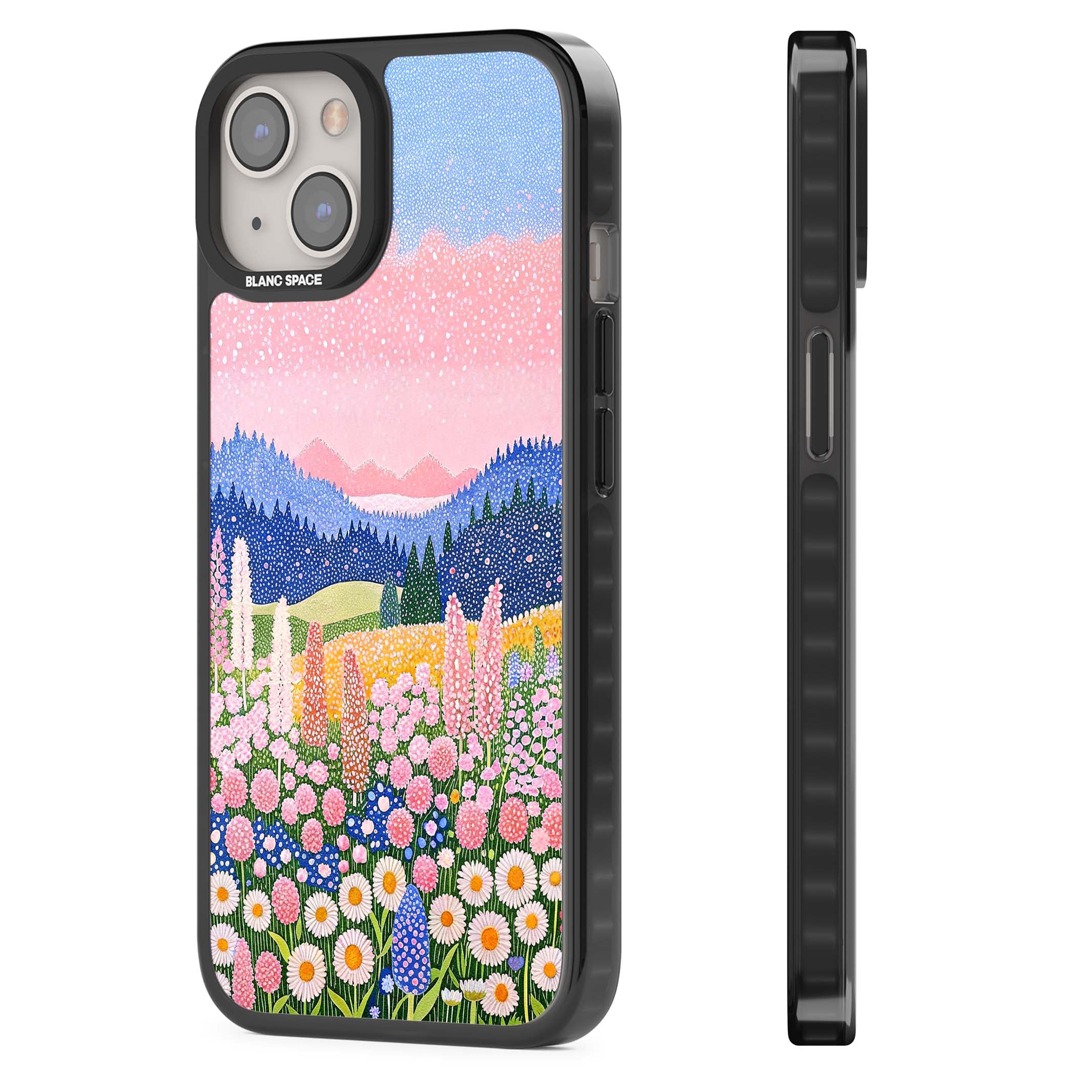 Valley Horizon cottagecore iPhone case | Black Impact case for iPhone 13, iPhone 14, iPhone 15