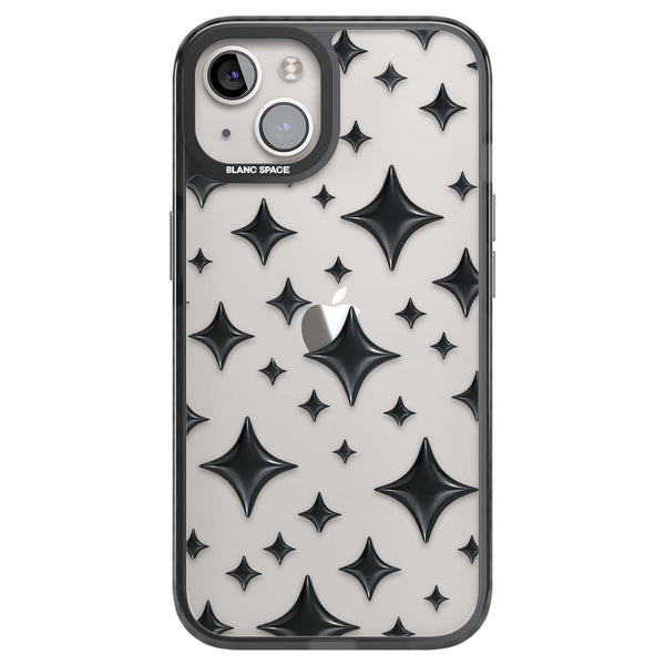Black Puff Sparkle Pattern
