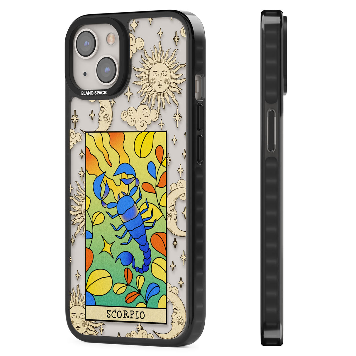 Celestial Zodiac - Scorpio Black Impact Phone Case for iPhone 13, iPhone 14, iPhone 15