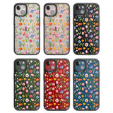 Small Flower Mix Black Impact Phone Case for iPhone 13, iPhone 14, iPhone 15