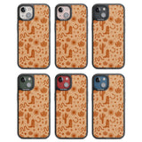 Wild West Pattern Black Impact Phone Case for iPhone 13, iPhone 14, iPhone 15