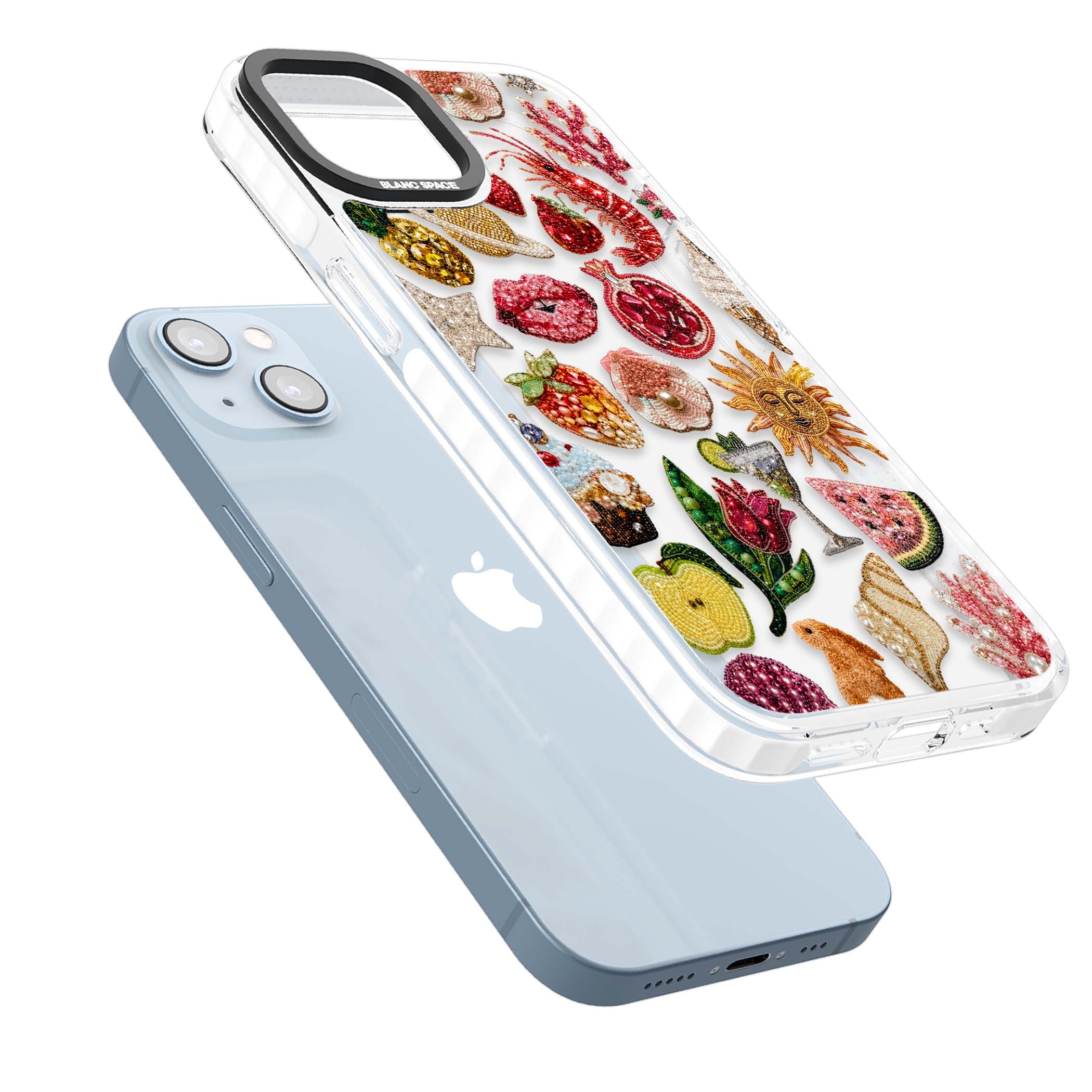 Beaded Riviera coquette iPhone case | Clear Impact case for iPhone 13, iPhone 14, iPhone 15
