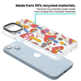 Vibrant Shrooms Clear Impact Phone Case for iPhone 13, iPhone 14, iPhone 15